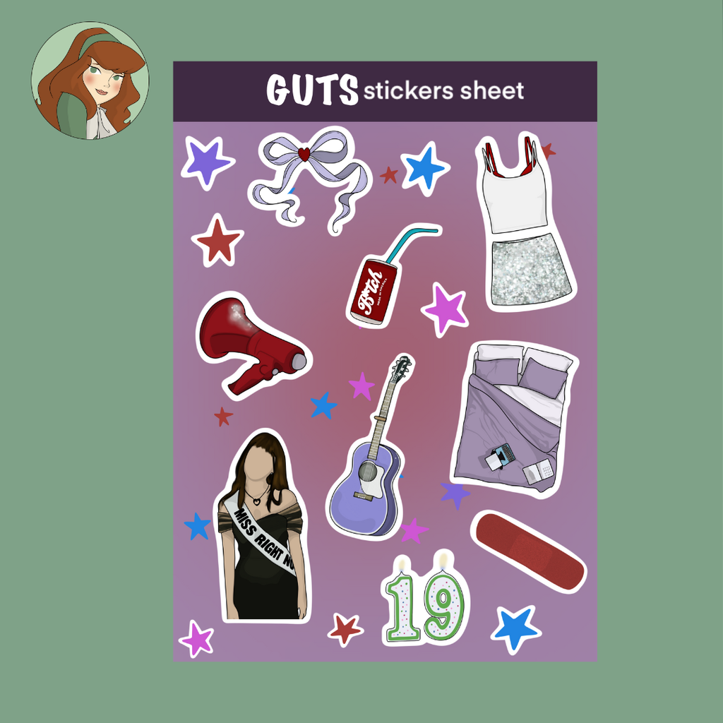 Planche de stickers - Olivia Rodrigo