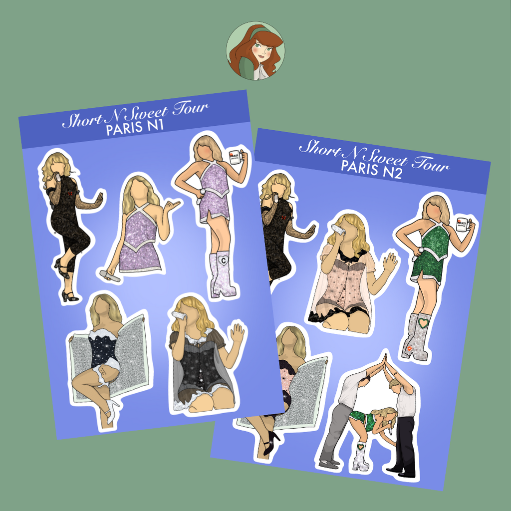 Planche de stickers - Short N Sweet Tour