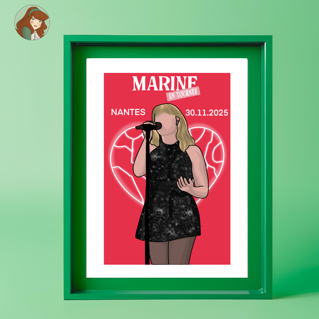 Marine En Tournée - Affiche Souvenir