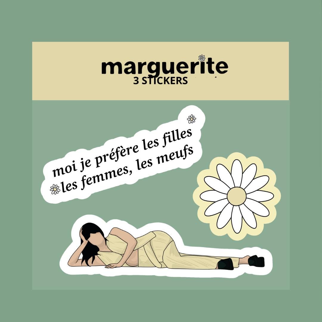 Marguerite - 3 stickers