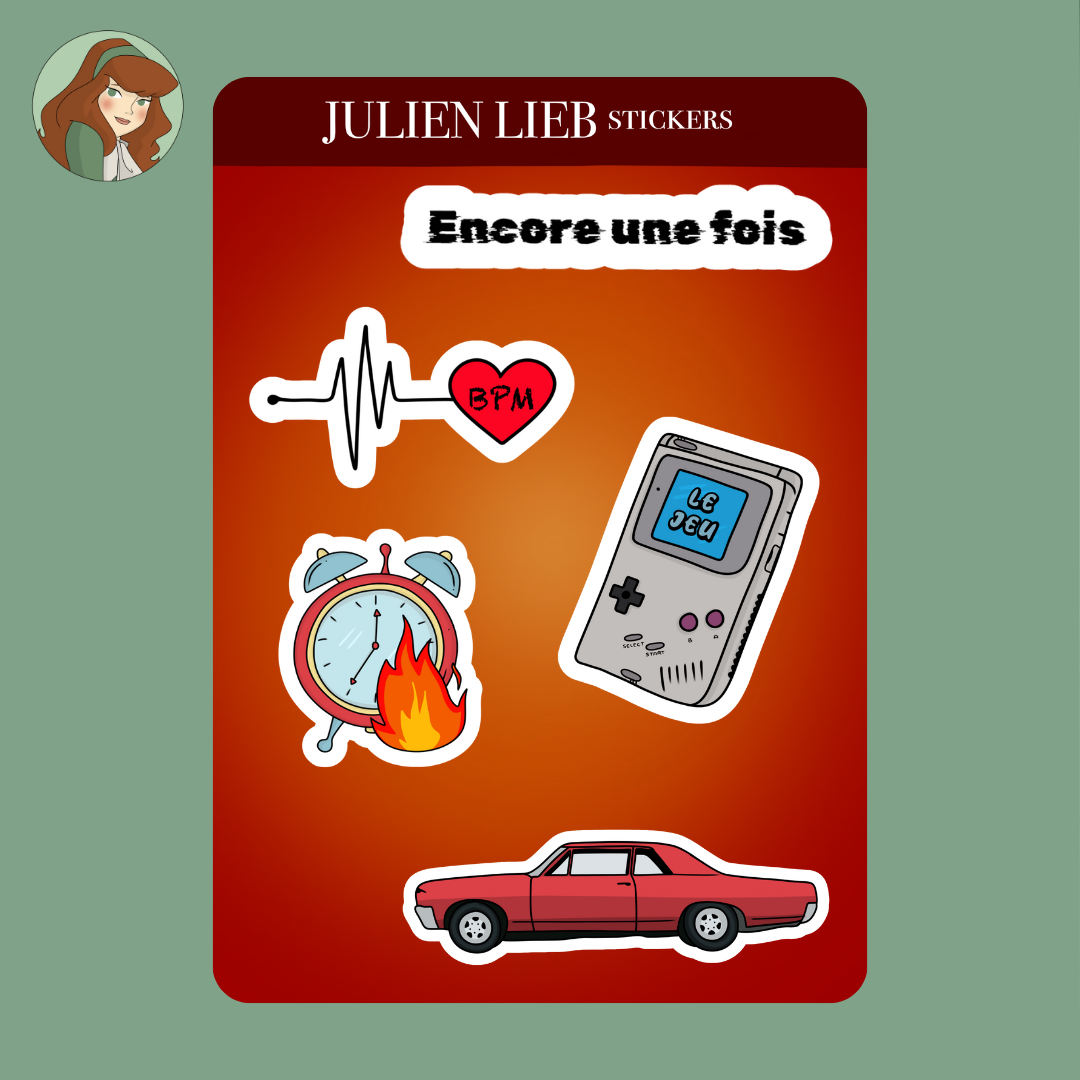 Planche de stickers - Julien Lieb