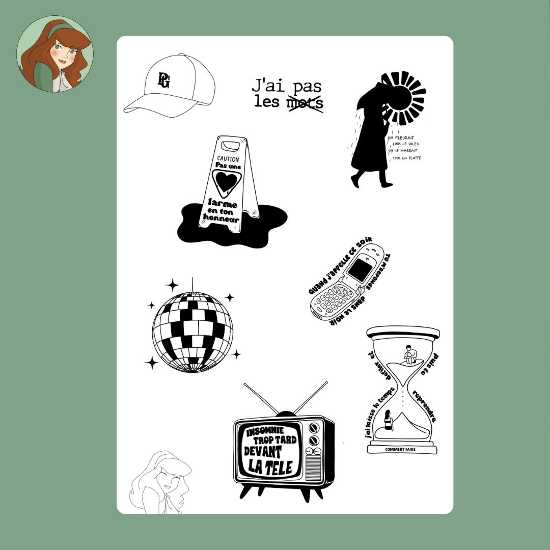 Planches de tatouages temporaires – Star Academy