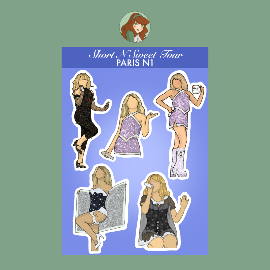Planche de stickers - Short N Sweet Tour