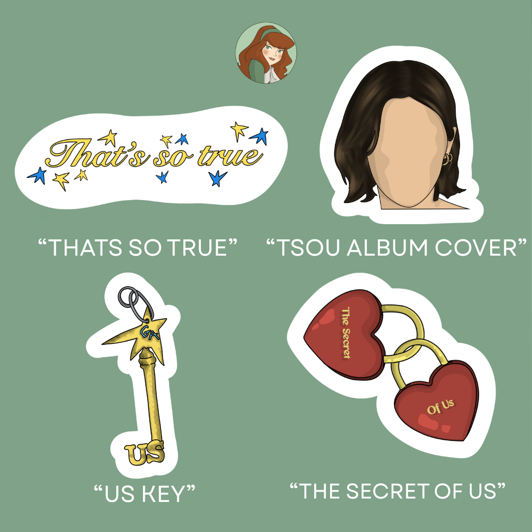 Handmade Gracie Abrams Stickers