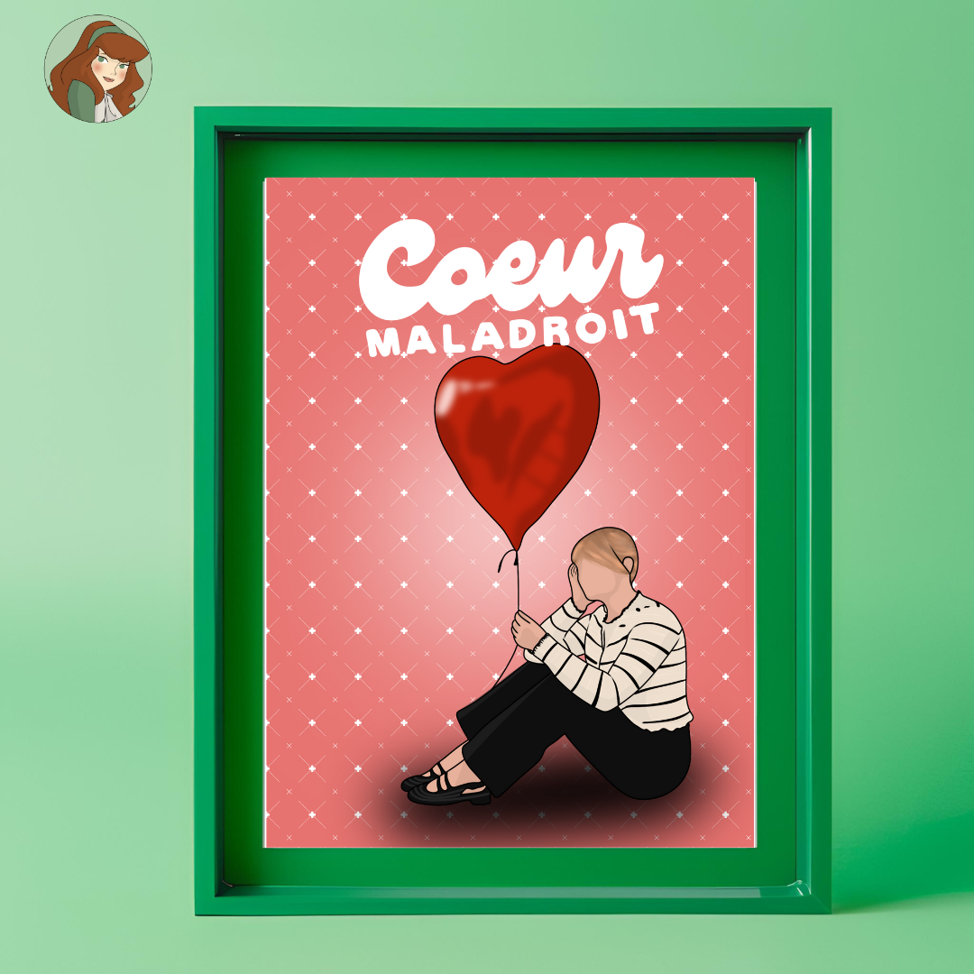 Affiche "Cœur Maladroit" –  Marine