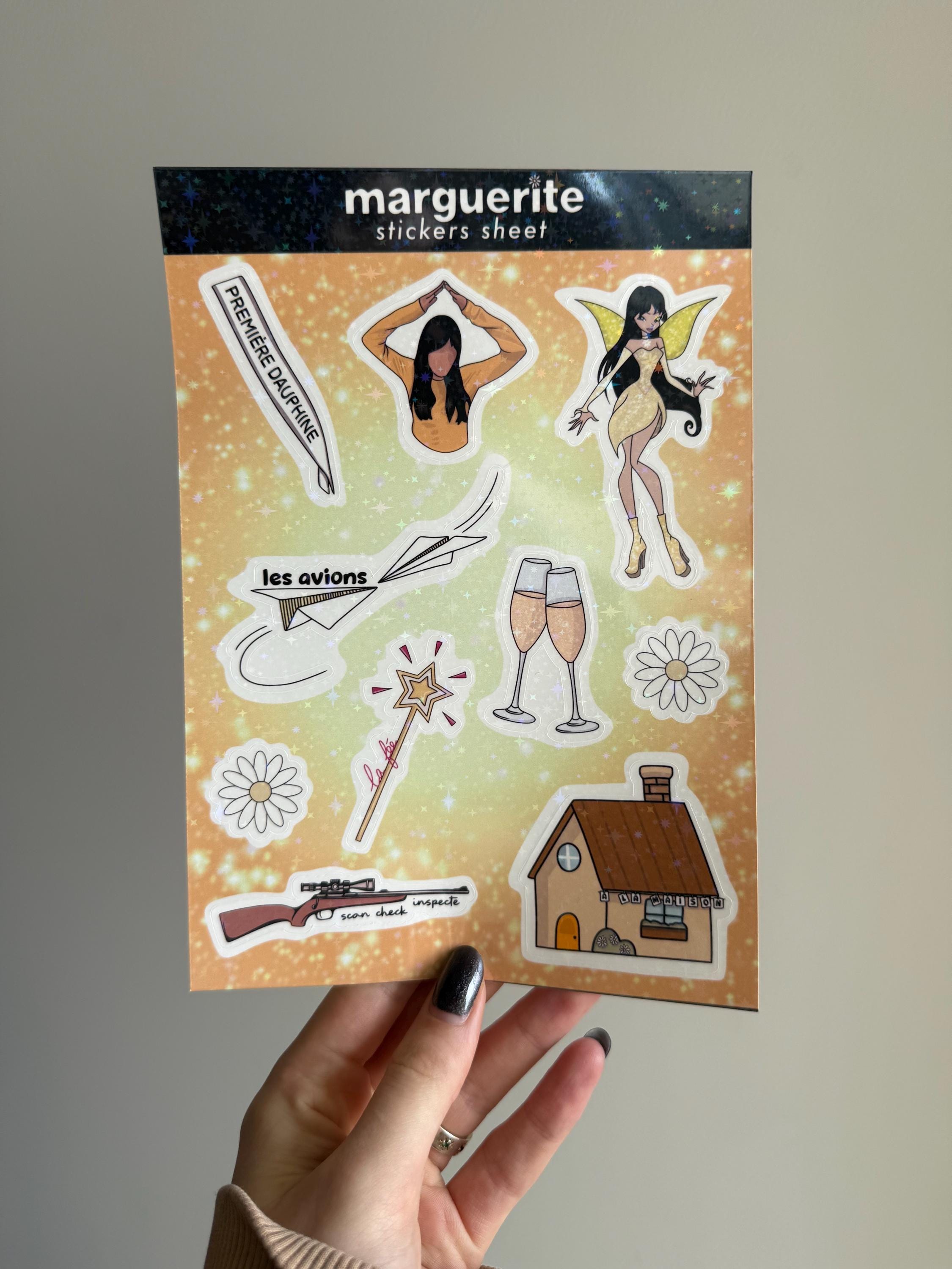 Planche de stickers - Marguerite
