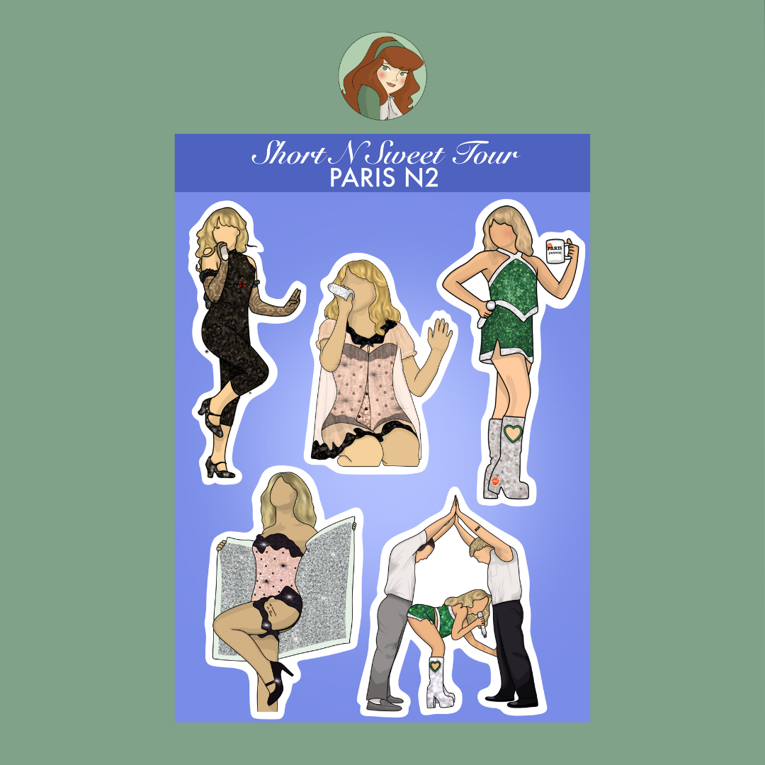 Planche de stickers - Short N Sweet Tour