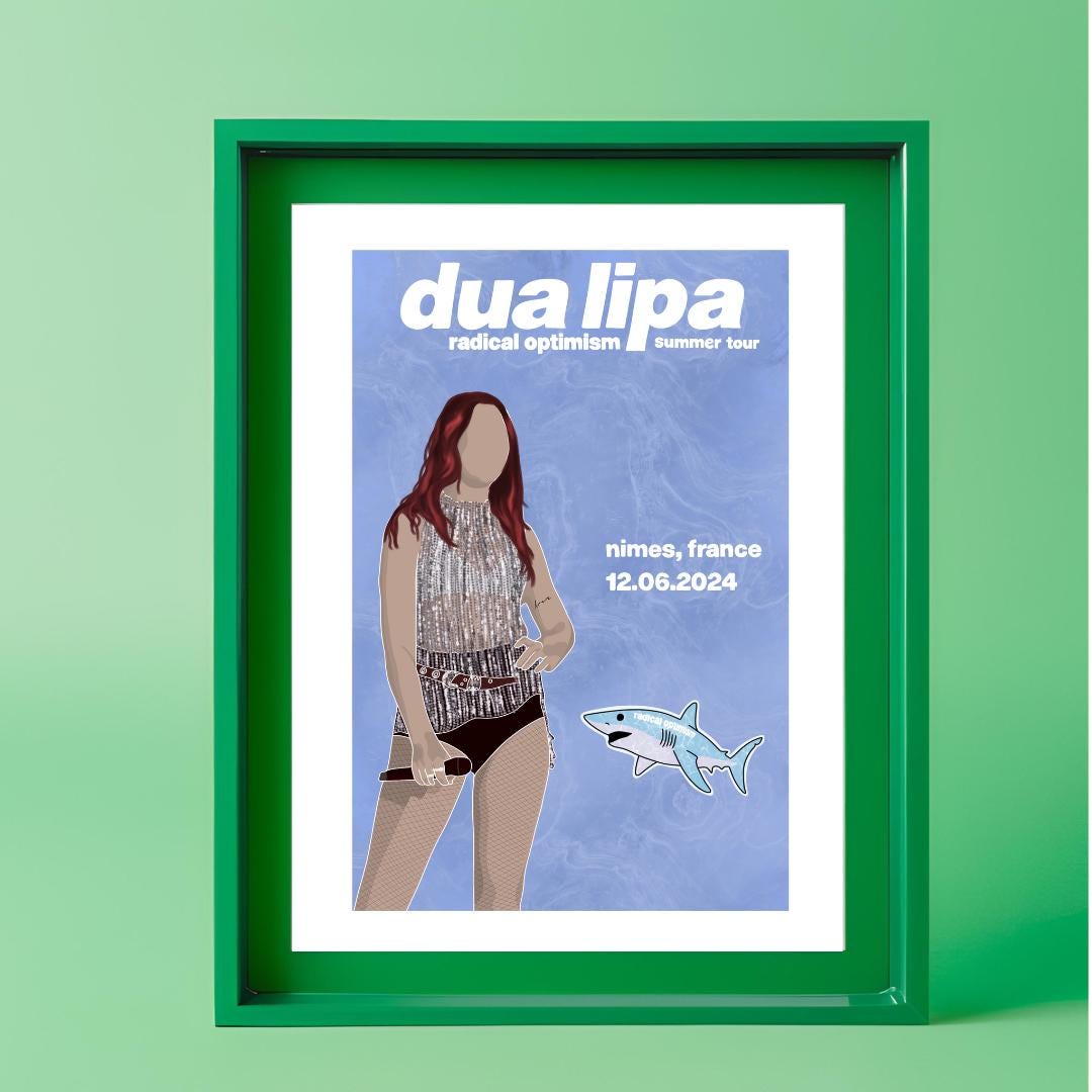 Dua Lipa - Radical Optimism - Summer Tour - Poster
