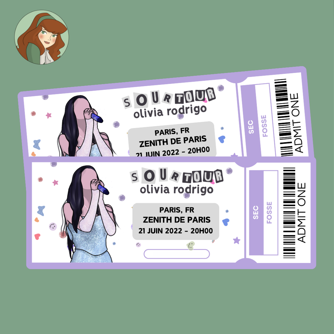 Olivia Rodrigo - Sour Tour - Ticket Concert