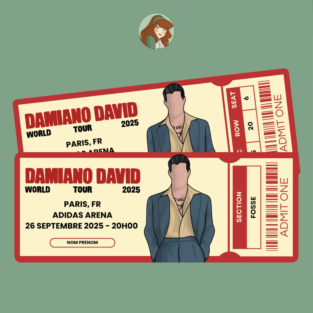Damiano David - World Tour 2025 - Billet Concert