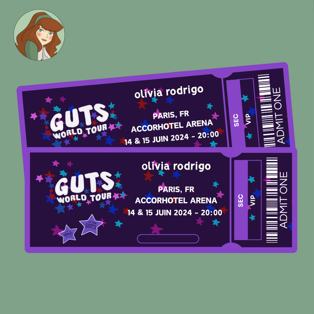 Olivia Rodrigo - Guts World Tour - Billet Concert