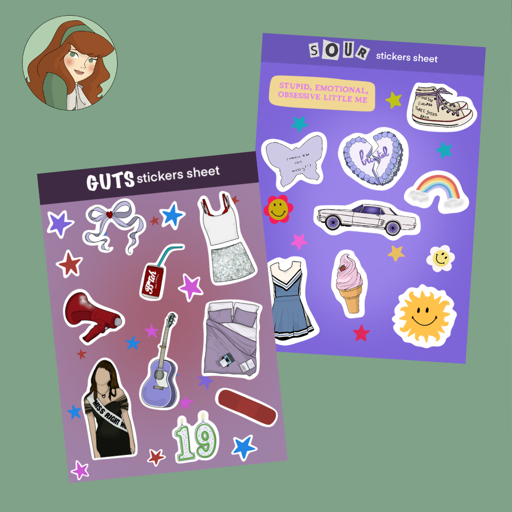 Planche de stickers - Olivia Rodrigo