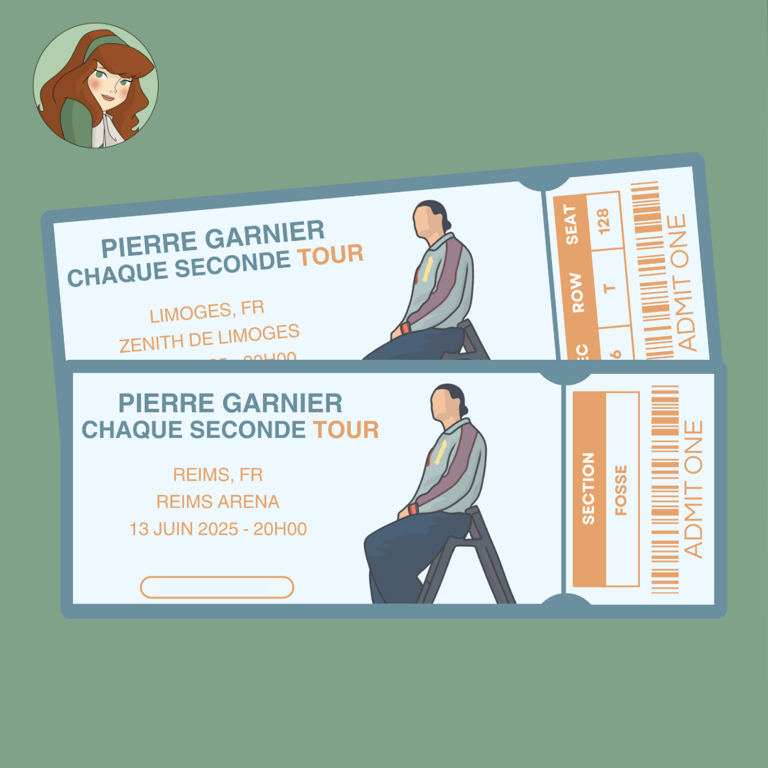 Pierre Garnier - Chaque Seconde Tour - Billet Concert