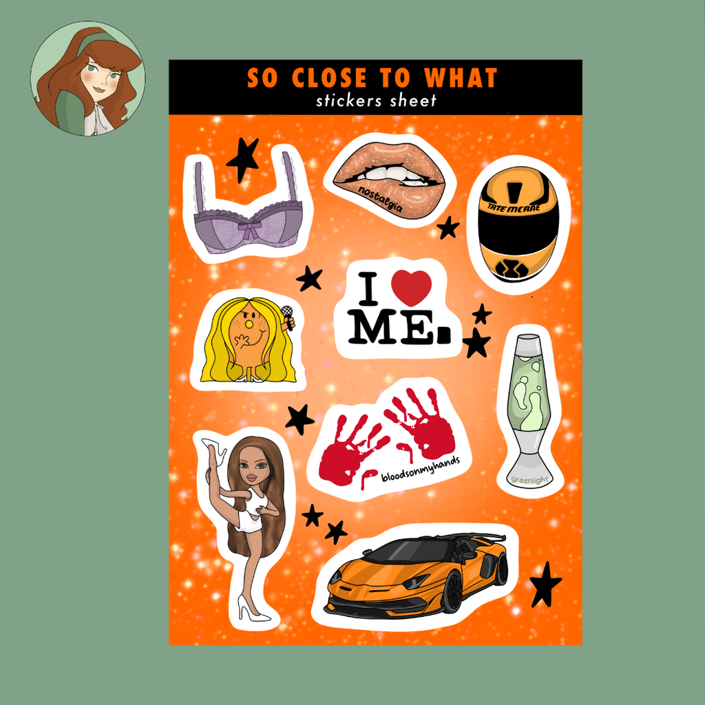 Planche de stickers - Tate McRae
