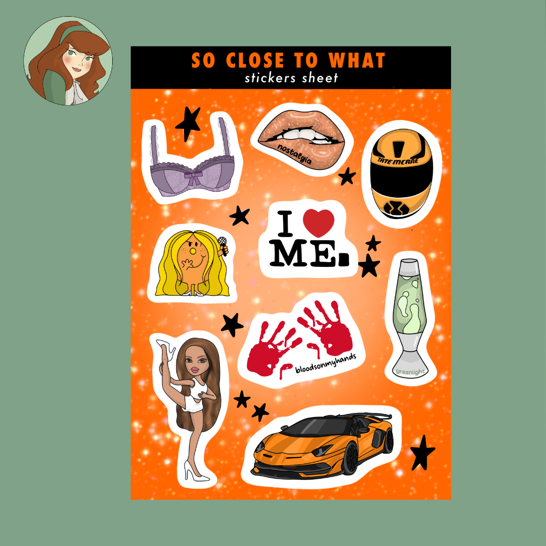 Planche de stickers - Tate McRae