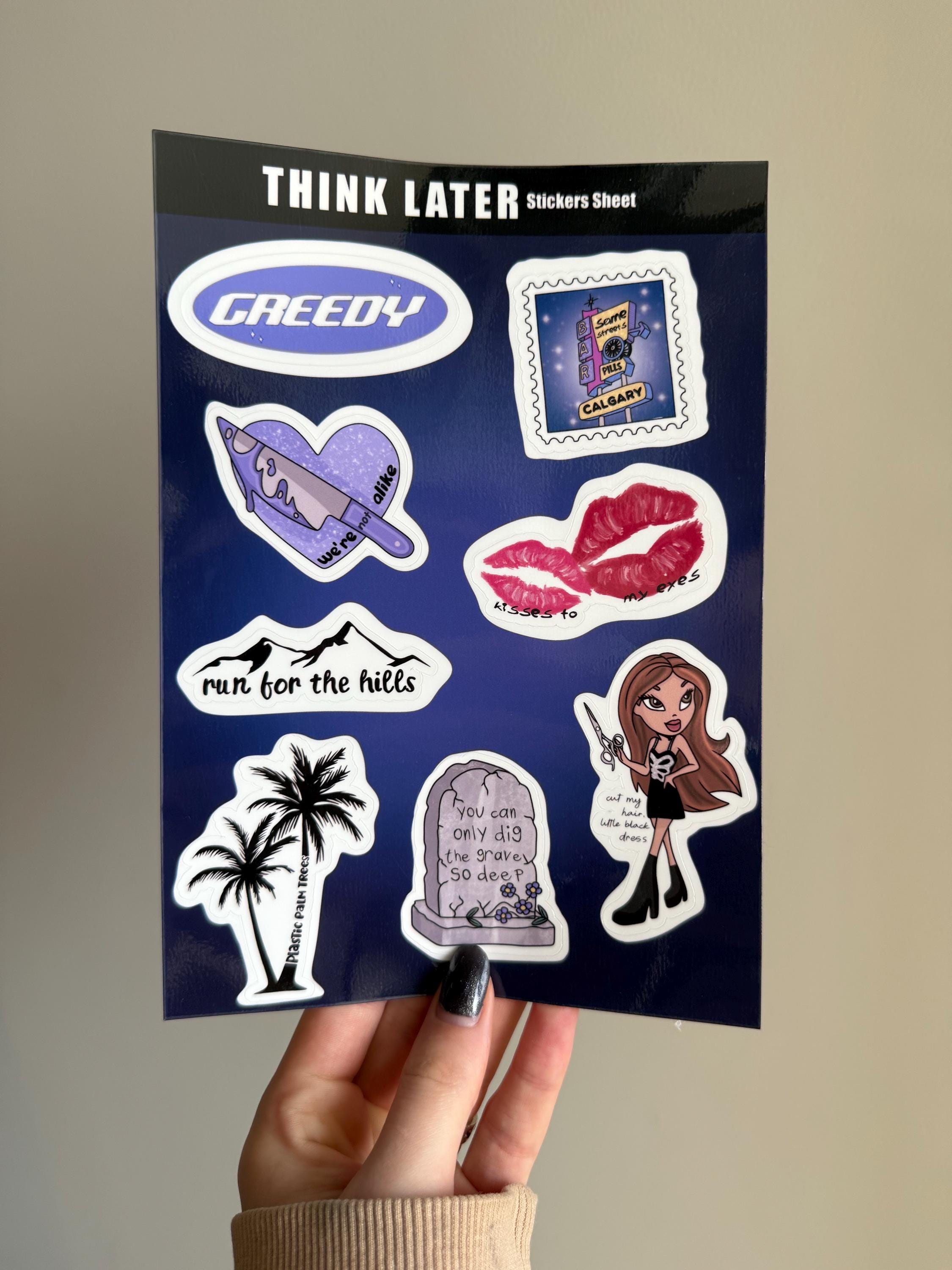 Planche de stickers - Tate McRae