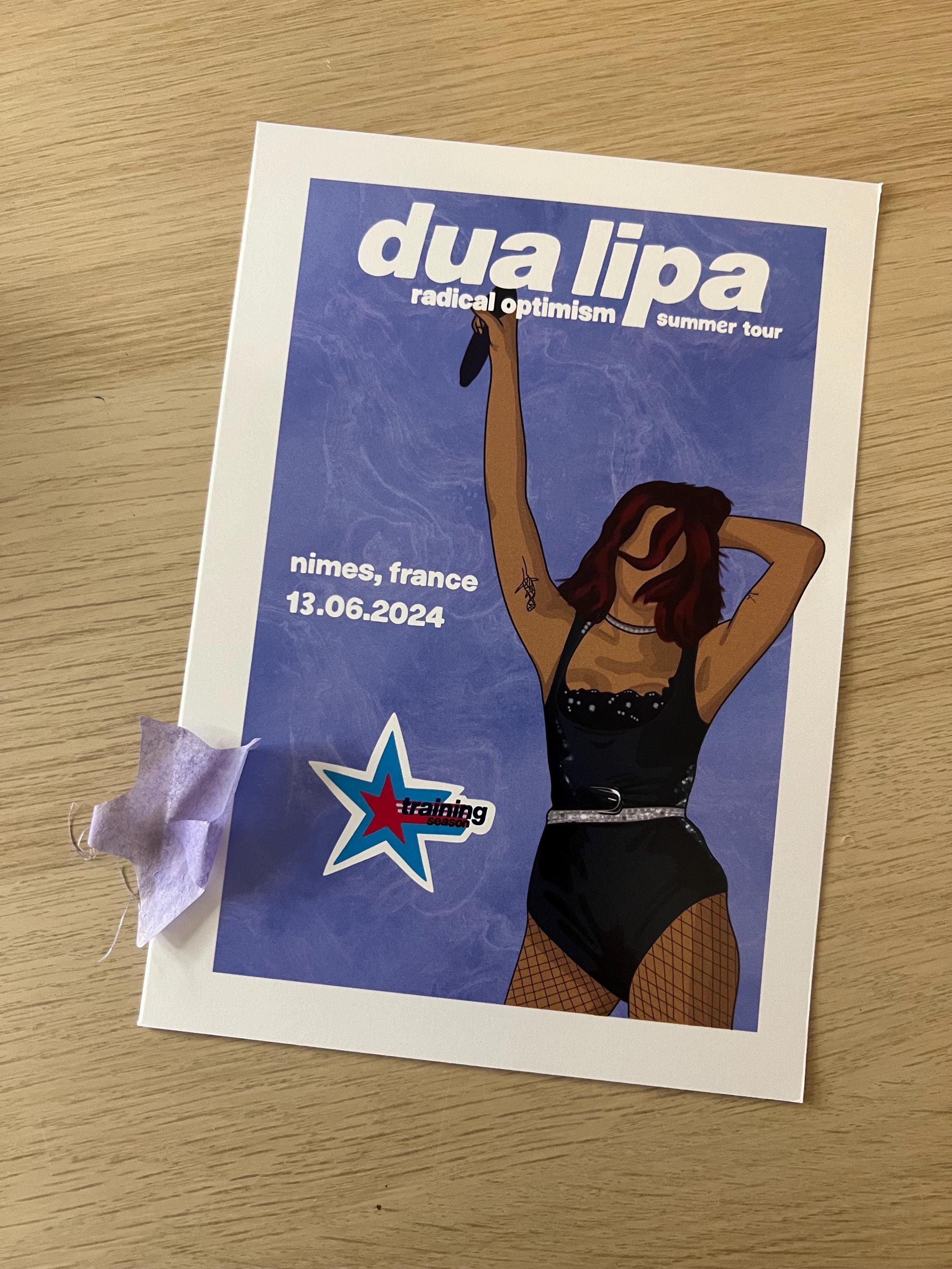 Dua Lipa - Radical Optimism - Summer Tour - Poster