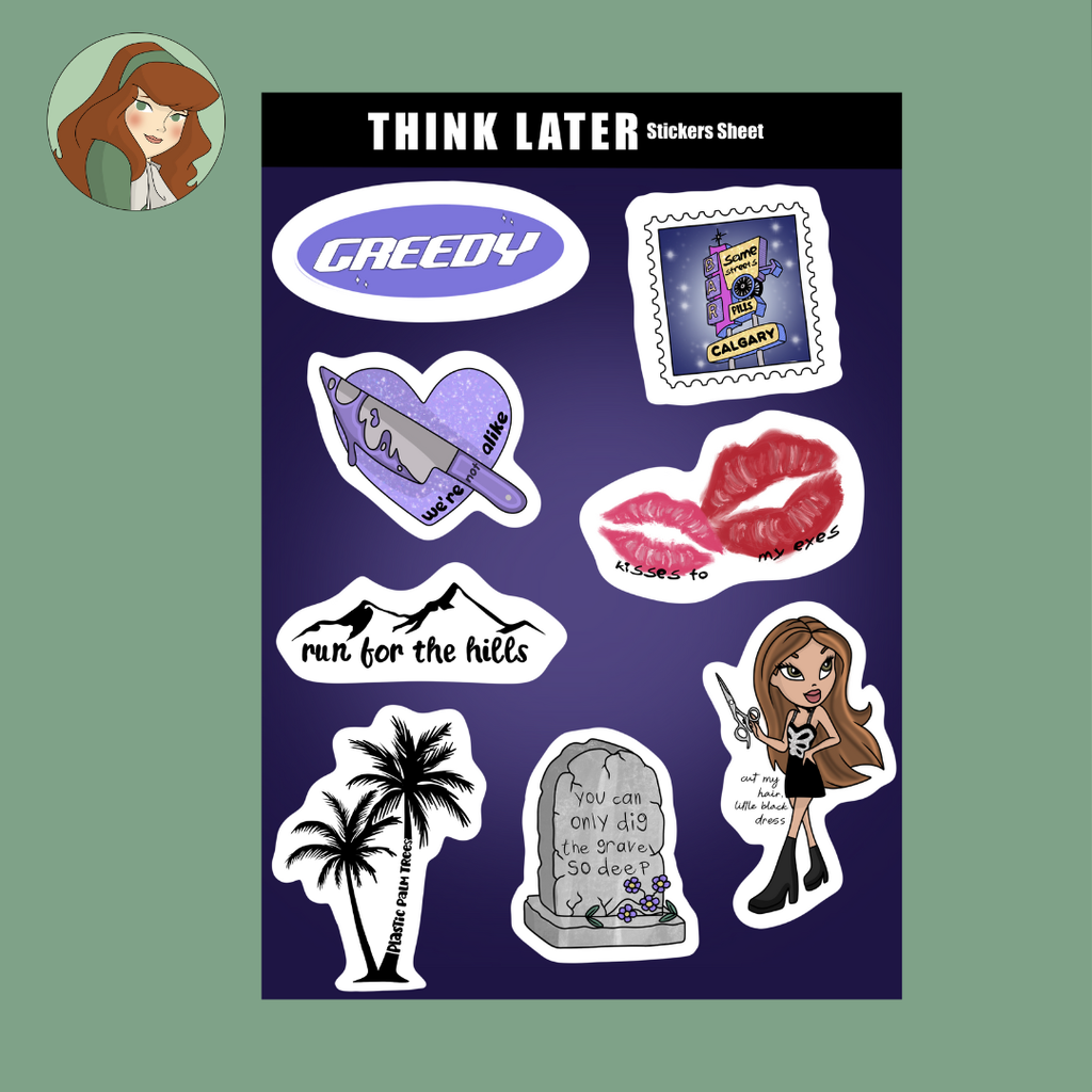 Planche de stickers - Tate McRae