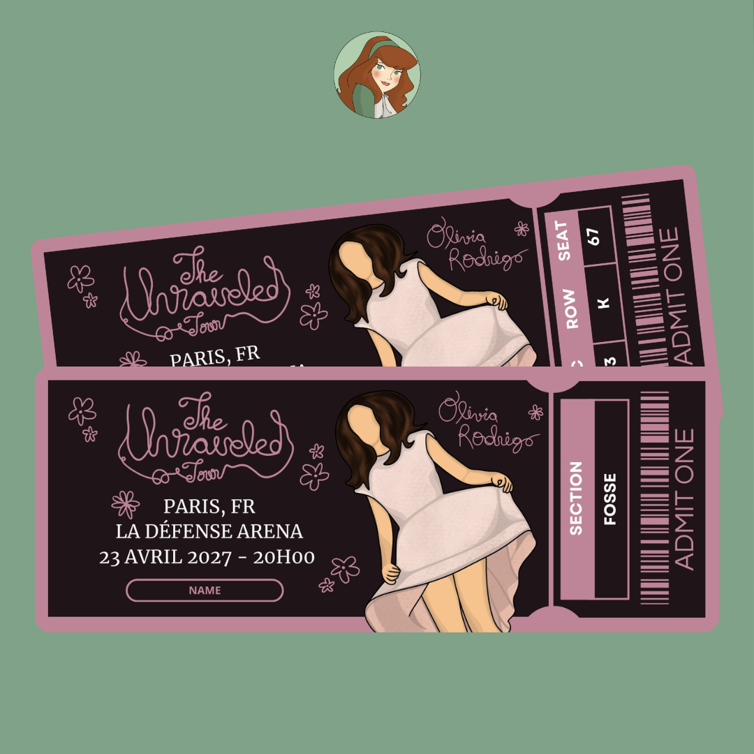 Olivia Rodrigo - The Unraveled Tour - Billet Concert