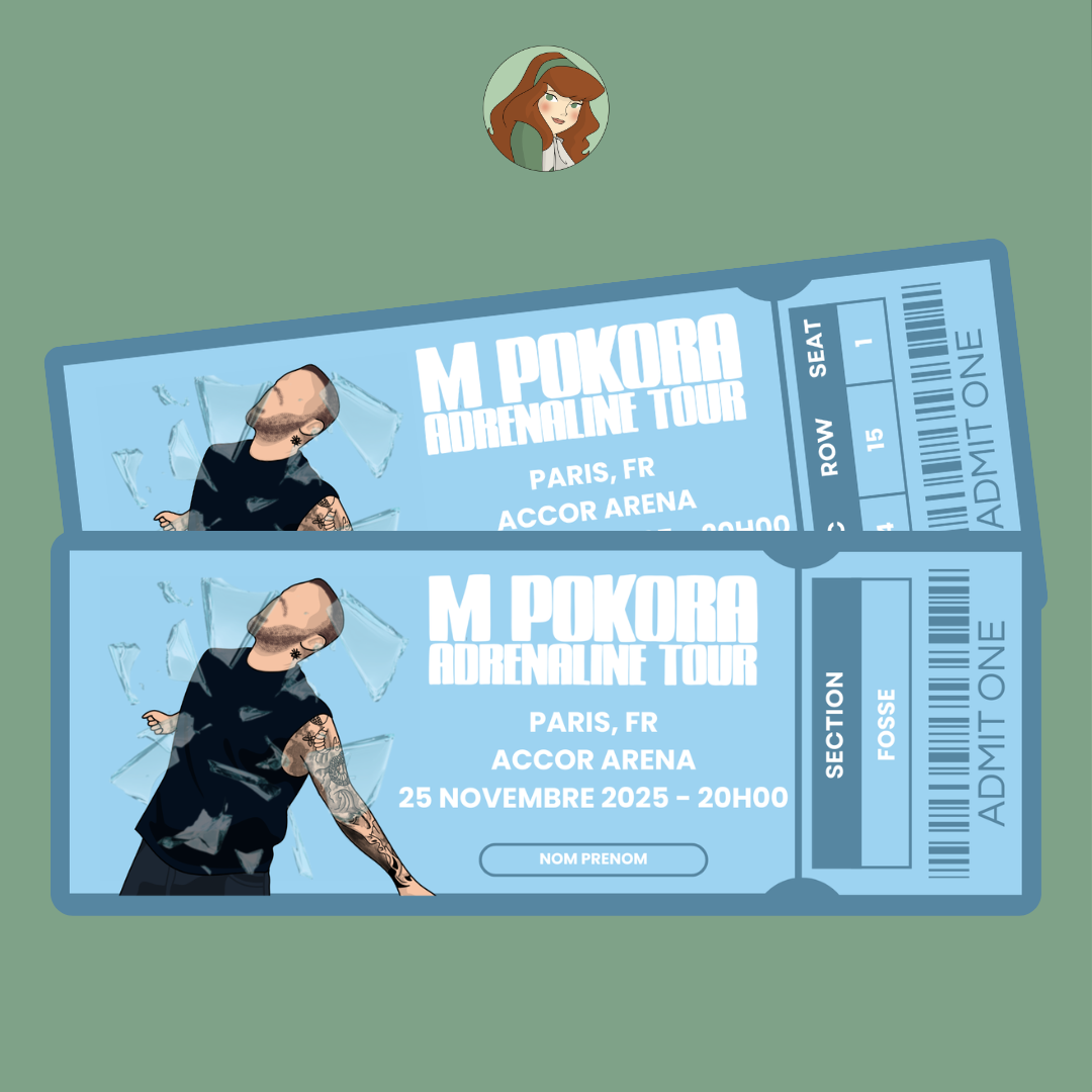 M Pokora - Adrenaline Tour - Billet Concert