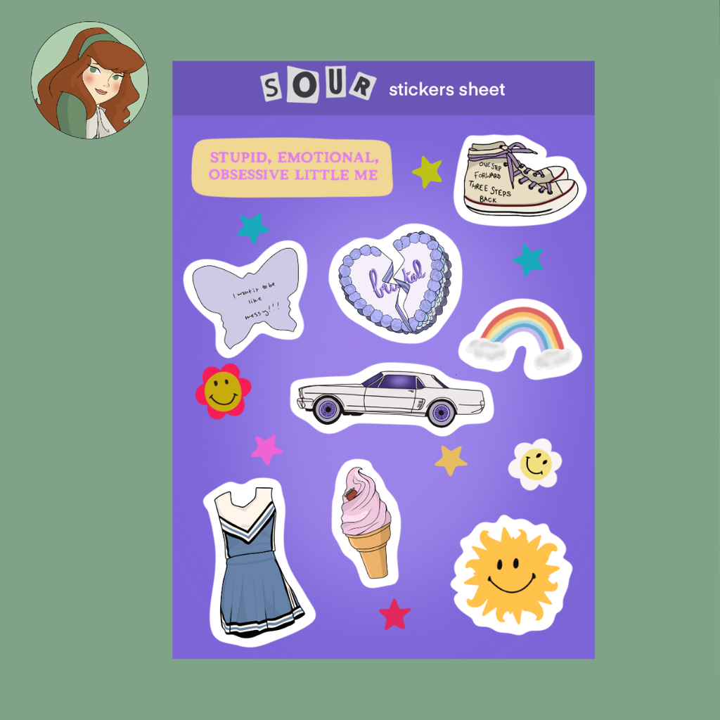 Planche de stickers - Olivia Rodrigo