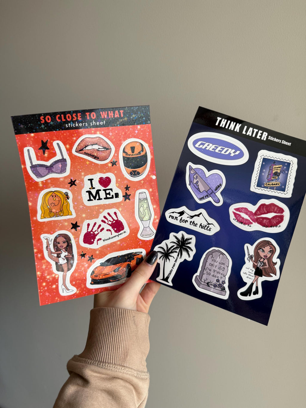 Planche de stickers - Tate McRae