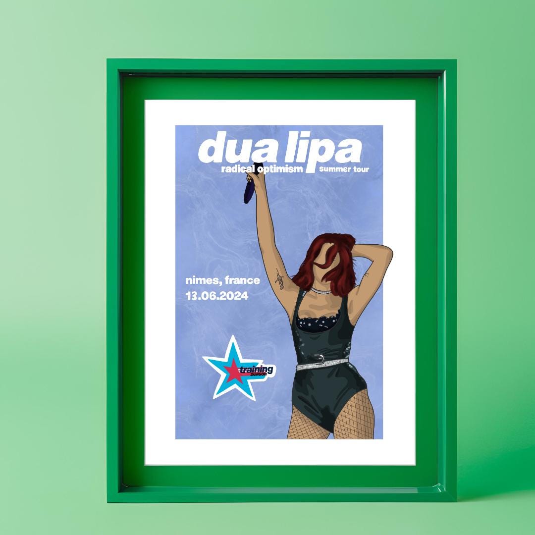 Dua Lipa - Radical Optimism - Summer Tour - Poster