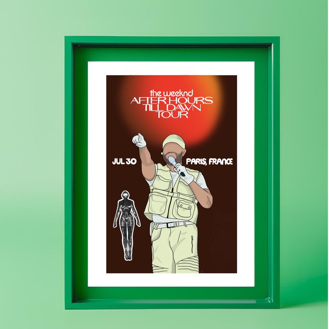 The Weeknd - After Hours Till Dawn Tour - Poster