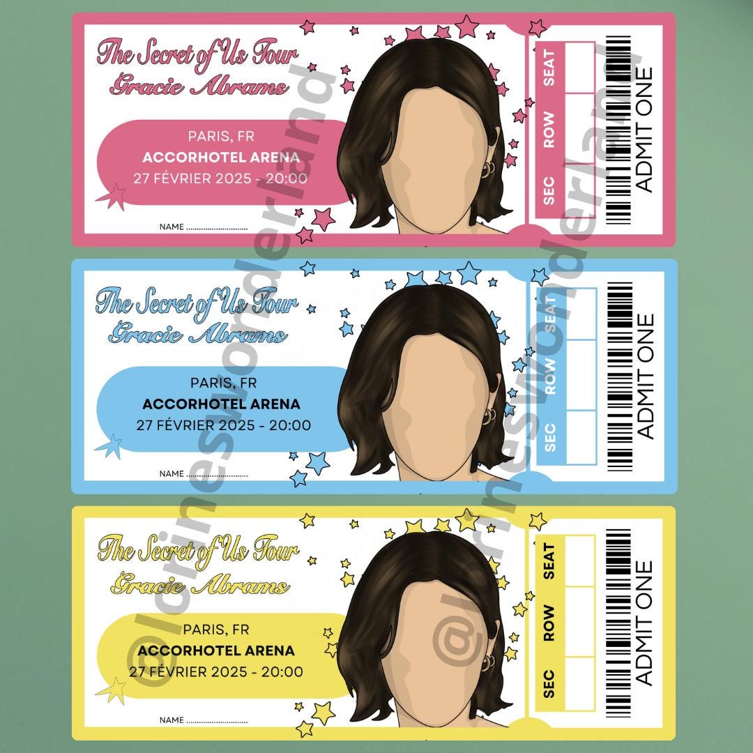 Gracie Abrams - The Secret Of Us Tour - Billet concert